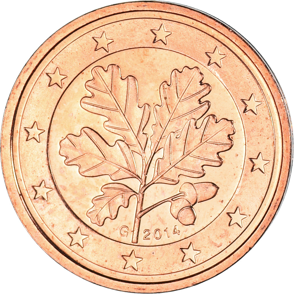 ALEMANIA - REPÚBLICA BUNDES,
2 céntimos de euro,
2014