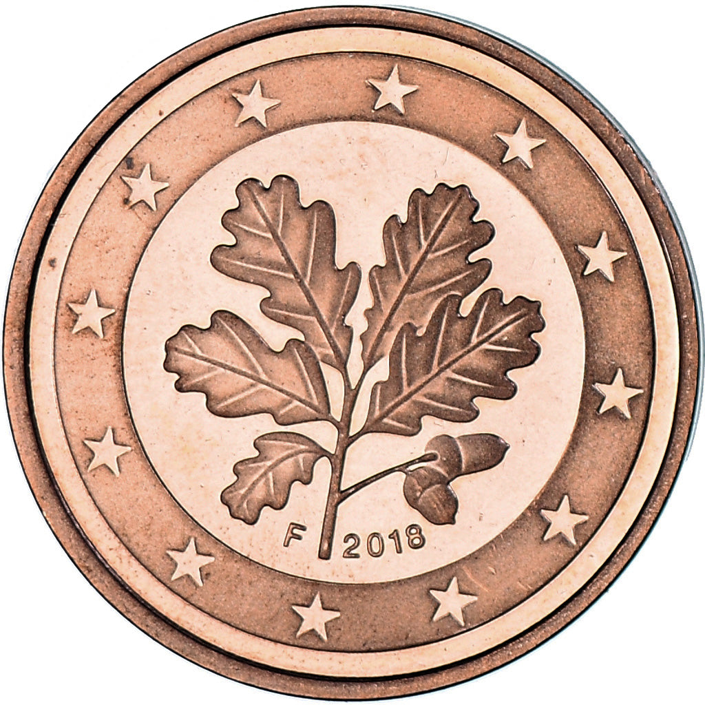 Alemania,
2 céntimos de euro,
2018