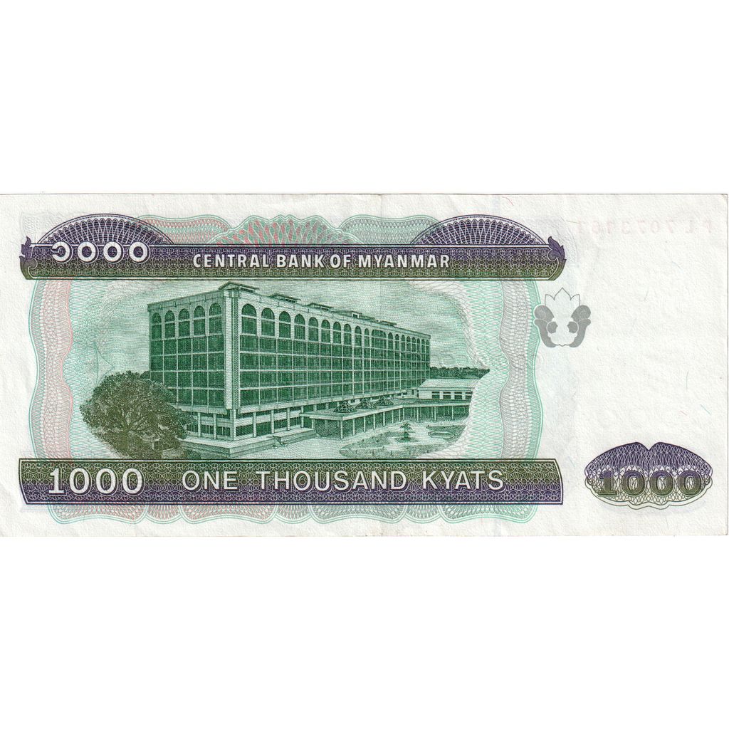 Myanmar,
1000 kyats,
UNC(63)