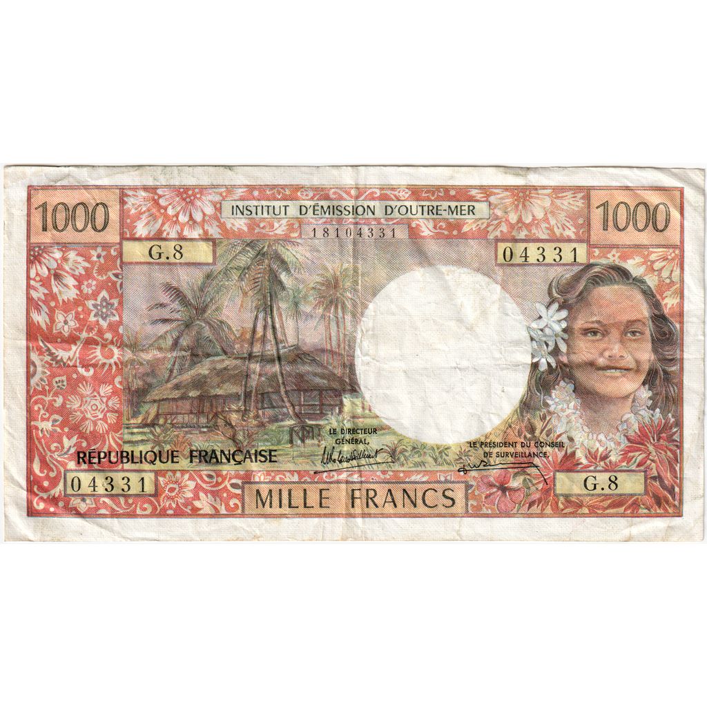 Tahití,
1000 francos,
Papá