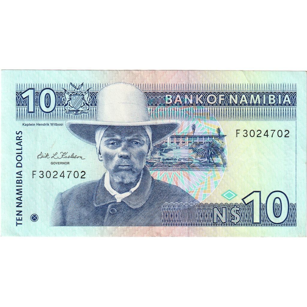 Namibia,
10 dólares namibios,
SIN CUP (65-70)