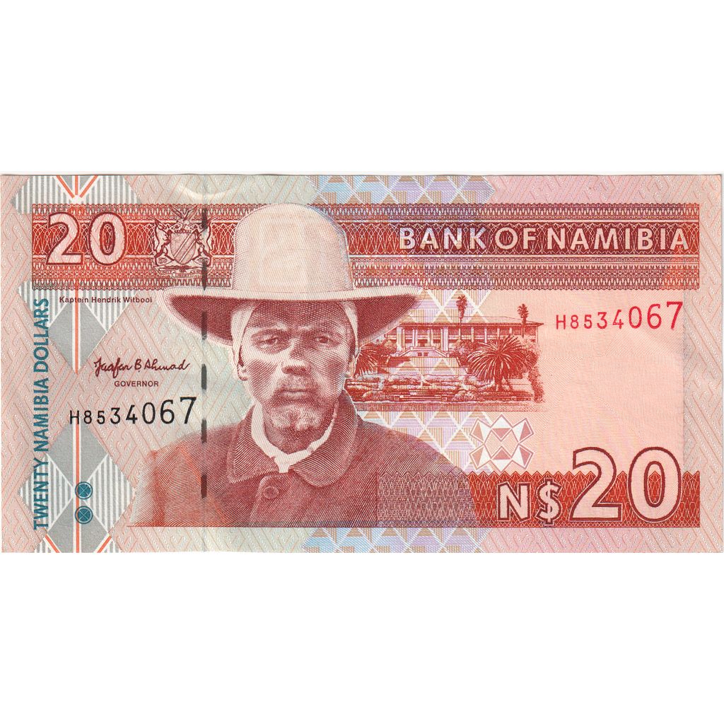 Namibia,
20 dólares namibios,
SIN CUP (65-70)