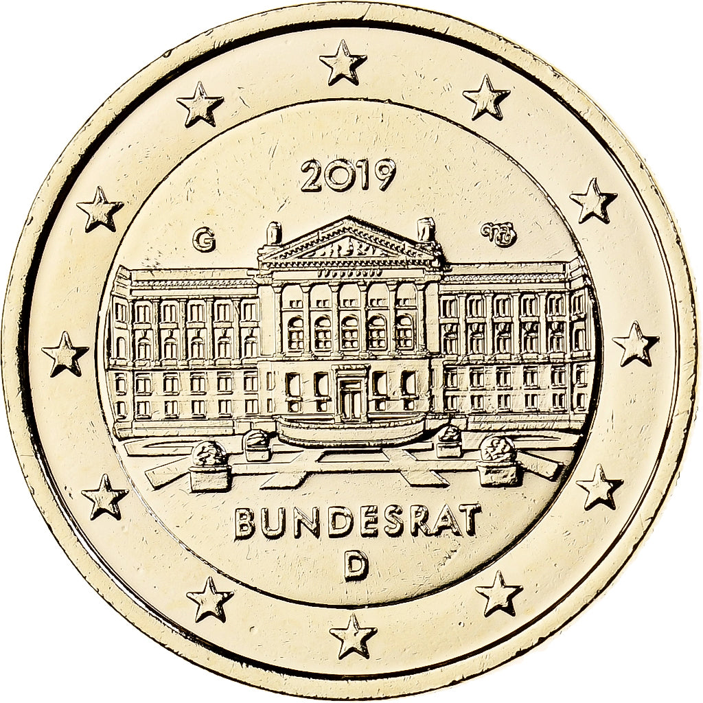 Alemania,
2 euros,
Fantasieprägung .Dorée