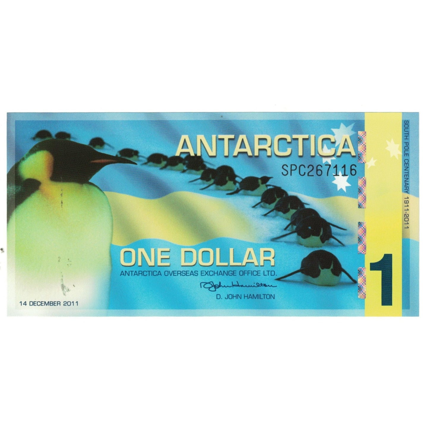Billete de banco, Antártida, $1