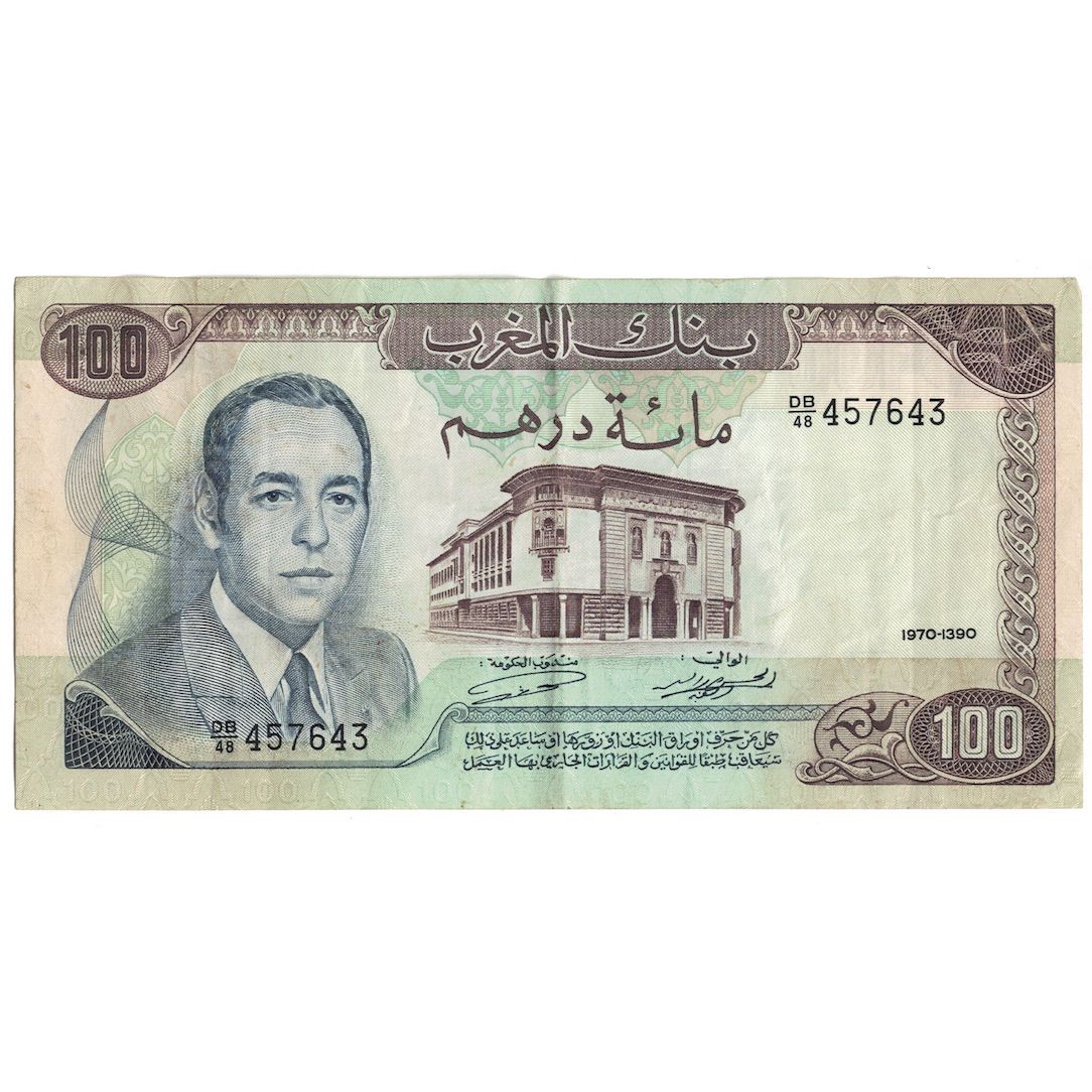 Billete de 100 dírhams, Marruecos