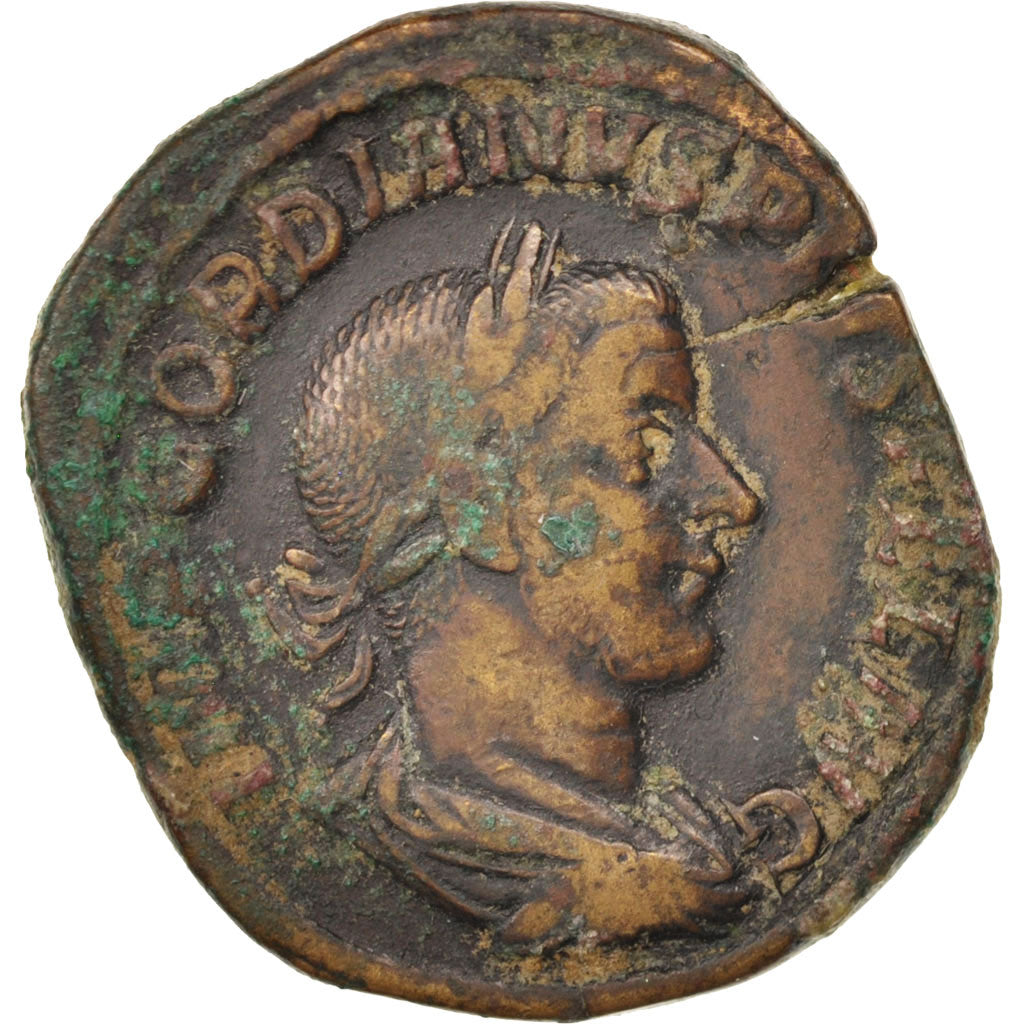 Acuñar,
Gordio III,
Sestercio
