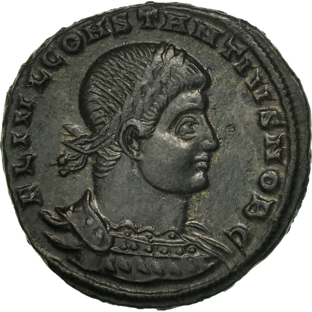 Acuñar,
Constancio II,
Follis