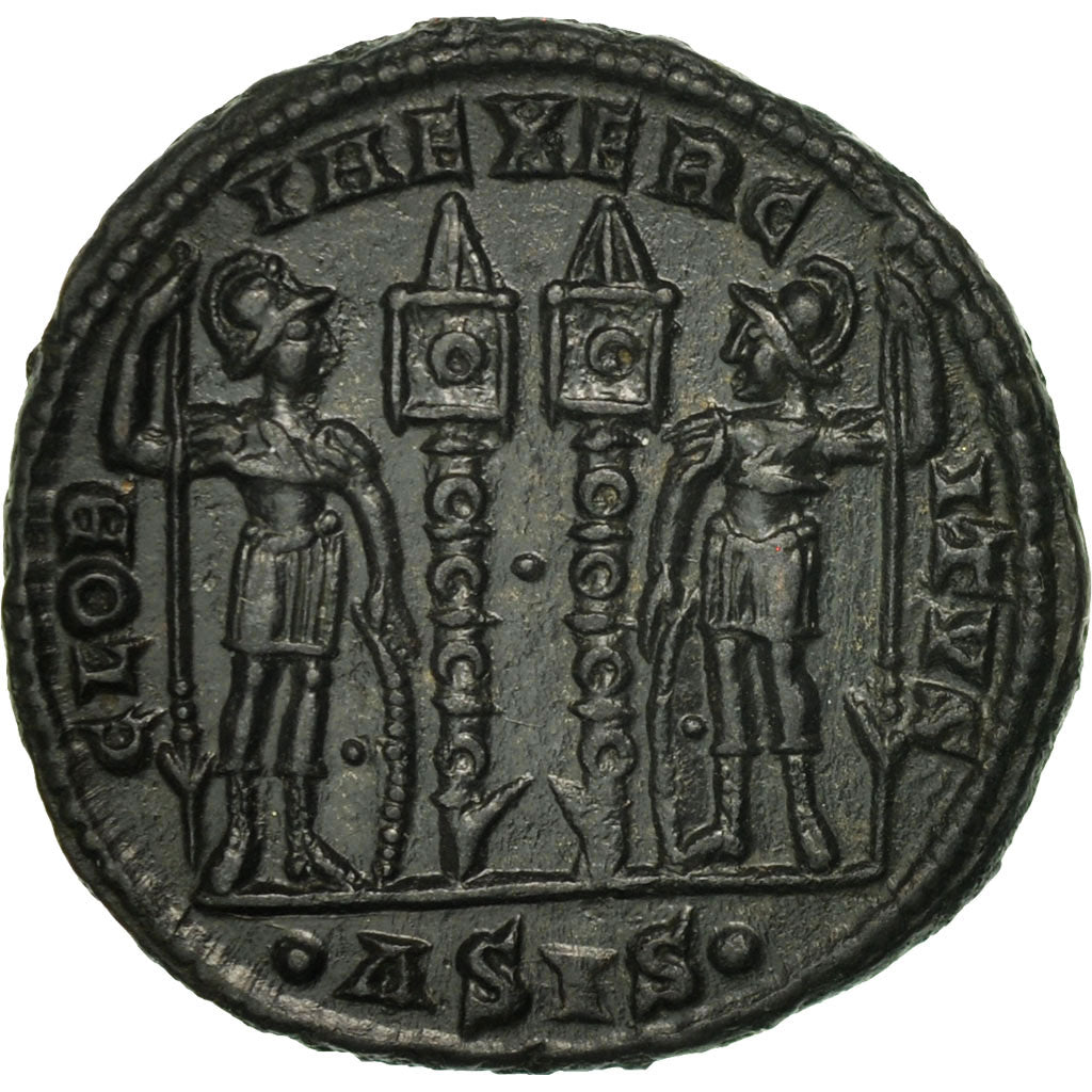 Acuñar,
Constancio II,
Follis