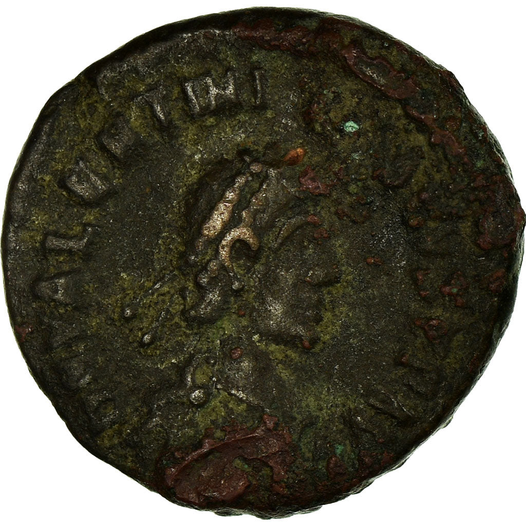 Moneda,
Valentiniano II,
Locura reducida