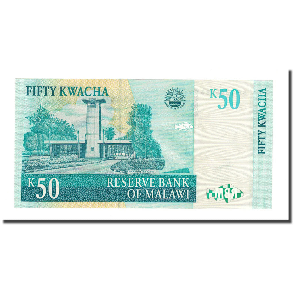 billete de banco,
malaui,
50 kuachas