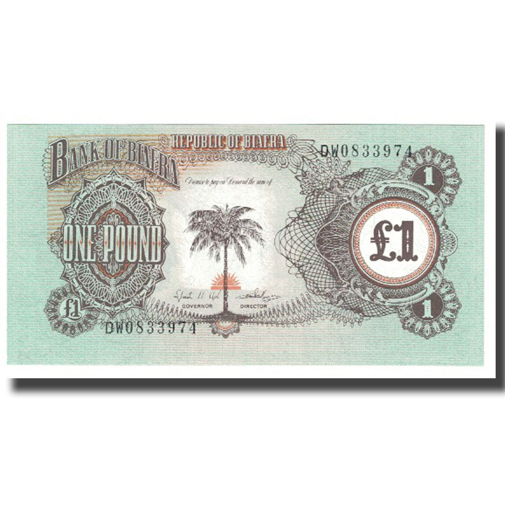 Billete de 1 libra,
Biafra