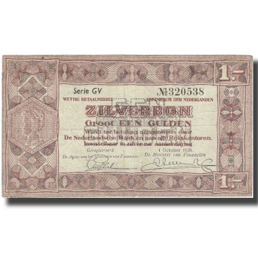 Billete de banco, Países Bajos, 1 florín