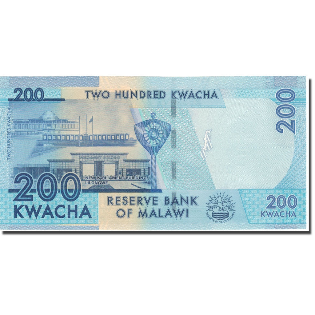 billete de banco,
malaui,
200 kuachas
