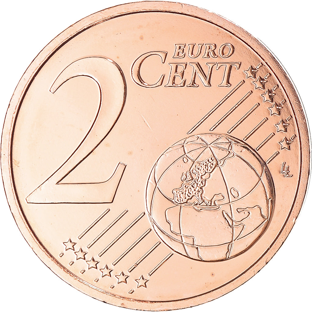 Francia,
 
 Monnaie de París,
 
 2 céntimos de euro