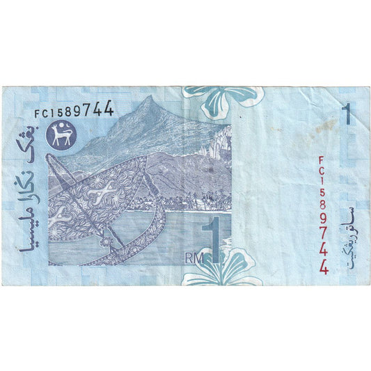Malasia,
 
 1 ringgit,
 
 Sin fecha (1998-)