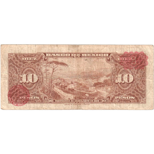 México,

10 pesos,

1953