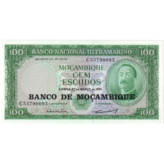 Mozambique, 
  
  100 escudos, 
  
  1961