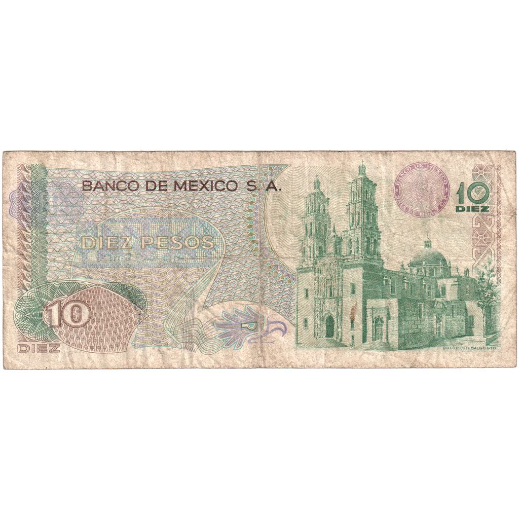 México,
 
 10 pesos,
 
 15 de marzo de 1975