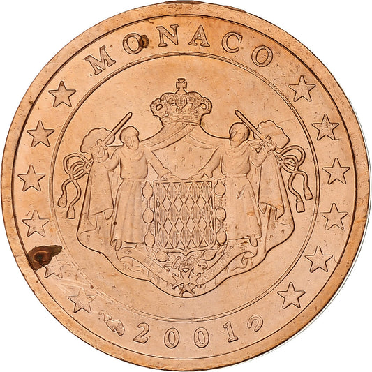 Francia,

Rainiero III,

2 céntimos de euro
