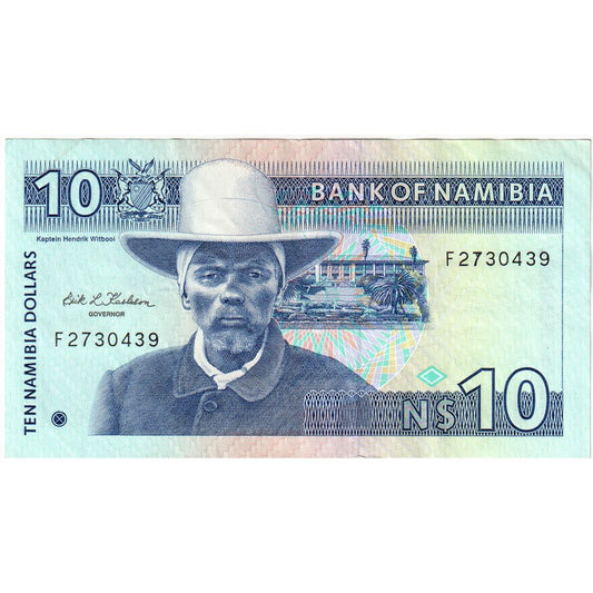 Namibia,
 
 10 dólares namibios,
 
 UA(55-58)