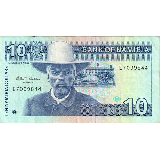Namibia,

10 dólares namibios,

WF(40-45)