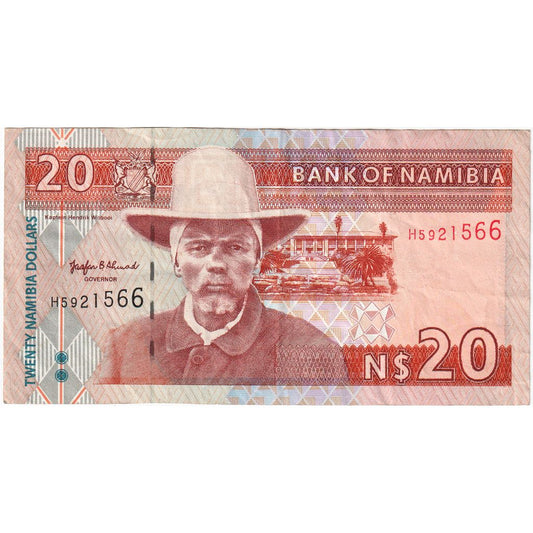 Namibia,
 
 20 dólares namibios,
 
 UA(55-58)