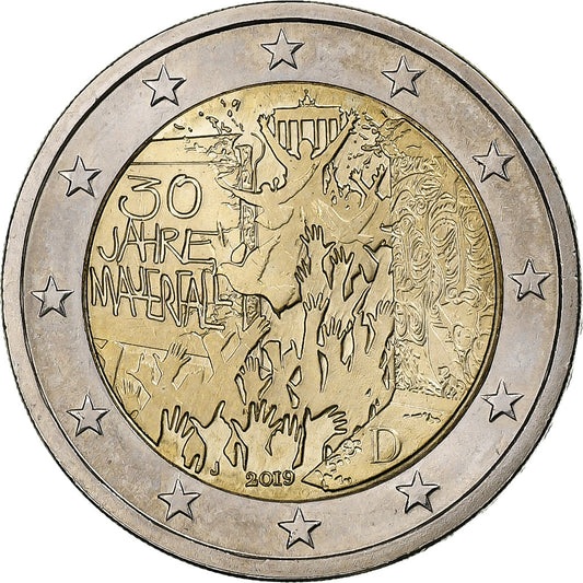 Alemania, 
  
  2 euros, 
  
  30. Día de la Independencia