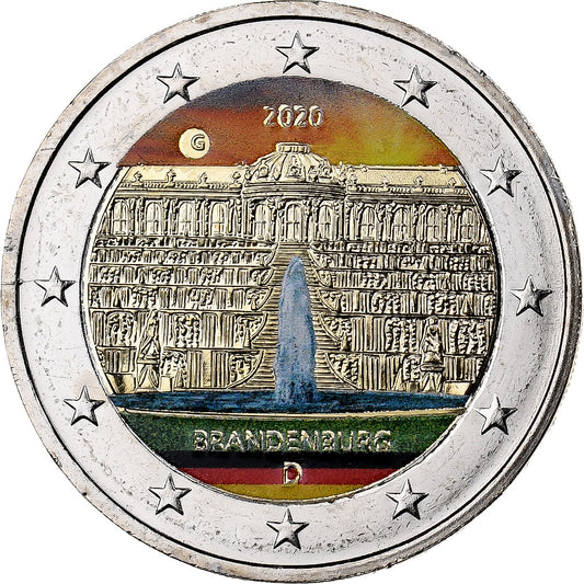ALEMANIA - BUNDESREPUBLIK, 
  
  2 euros, 
  
  coloreado