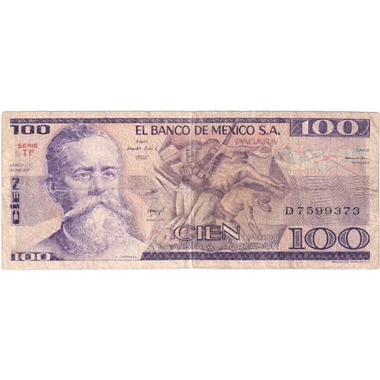 México,

100 pesos,

27 de enero de 1981