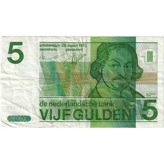 Billete, Países Bajos,

5 florines
