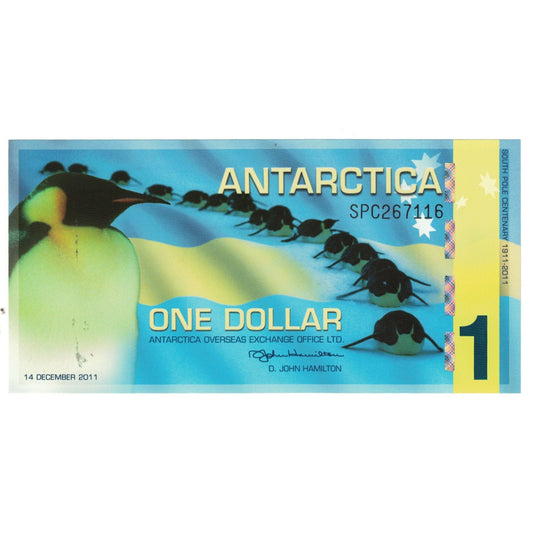 Billete de banco, Antártida, $1