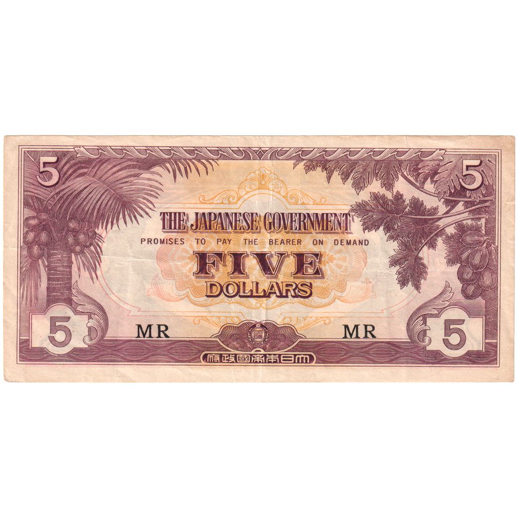 Malaya,

$5,

1942