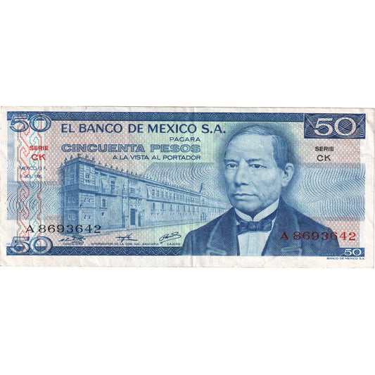 México,
 
 50 pesos,
 
 1976-07-08