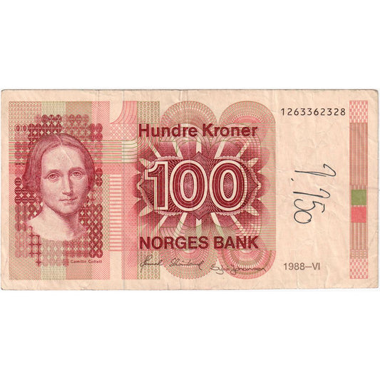 Noruega,

100 coronas,

MB (20-25)