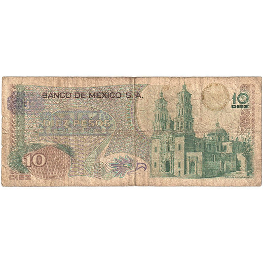 México,

10 pesos,

1975