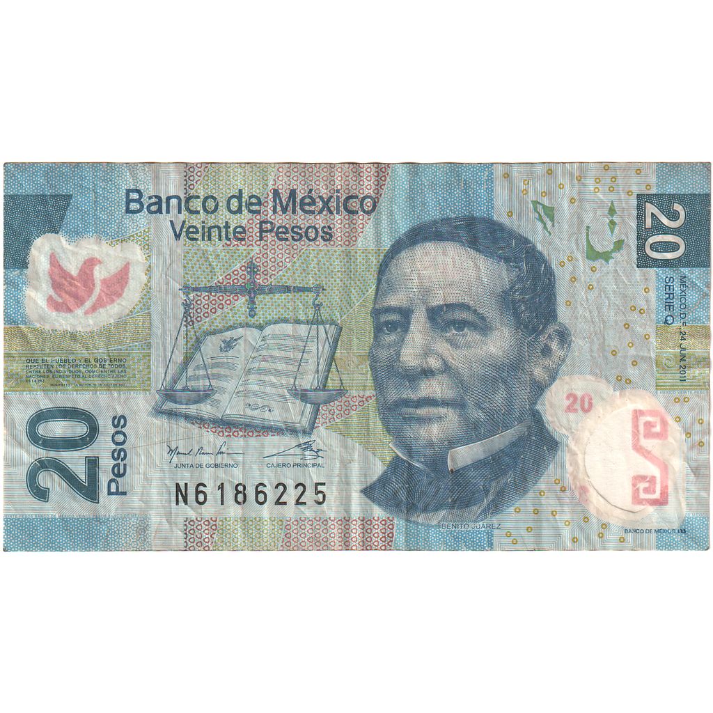 México,

20 pesos,

2006