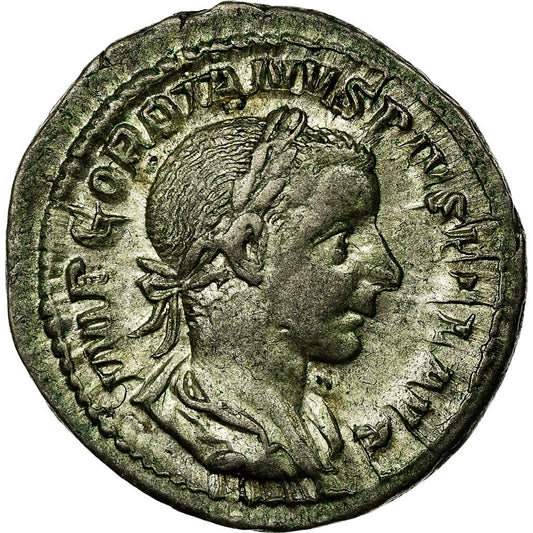 Acuñar, 
  
  Gordio III, 
  
  Dinar