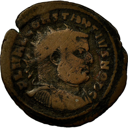 Moneda,

Constancio I,

Fracción Æ
