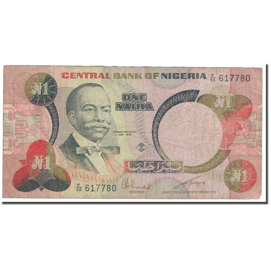 Billete de Nigeria

1 naira