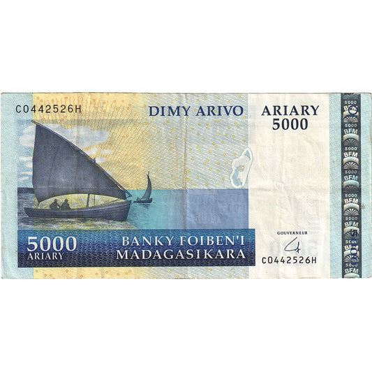 Billete de Madagascar

5000 Arya