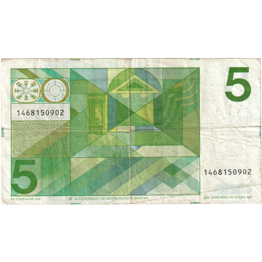 Países Bajos,

5 florines,

1973