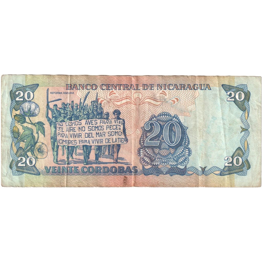 Nicaragua, 

20 Córdoba, 

1985