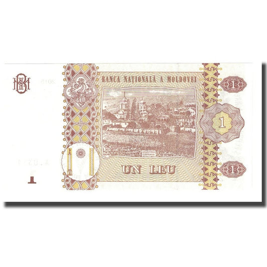 billete de banco, 
  
  Moldavia, 
  
  1 lei
