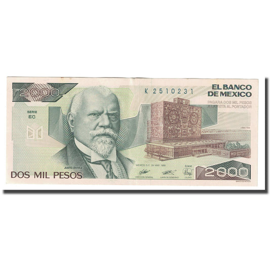 billete de banco,
 
 México,
 
 2000 pesos