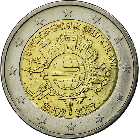 ALEMANIA - BUNDESREPUBLIK, 
  
  2 euros, 
  
  Euro-Münzen