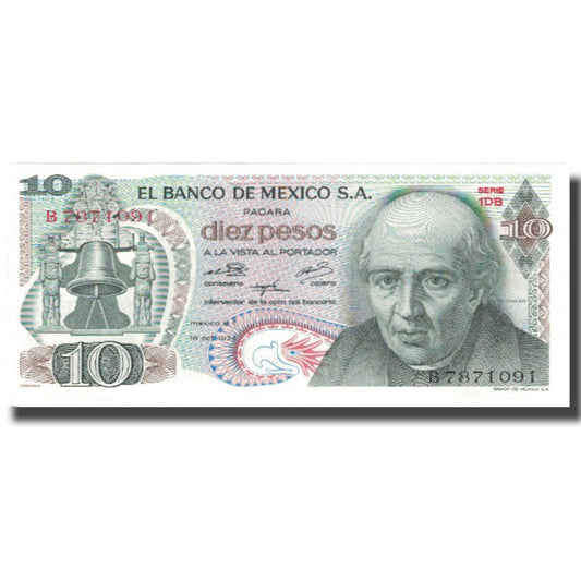 billete de banco,
 
 México,
 
 10 pesos
