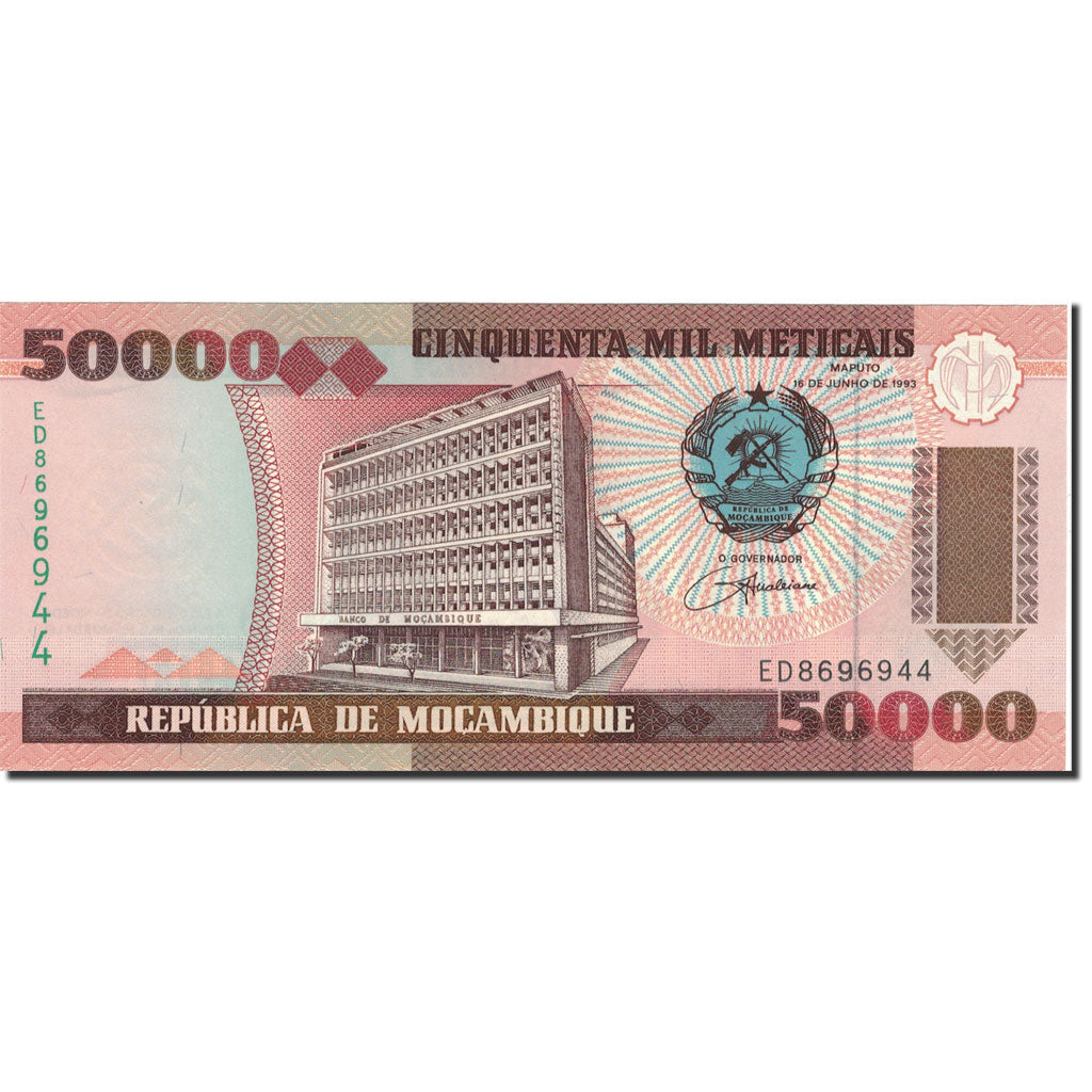 billete de banco, 
  
  Mozambique, 
  
  50