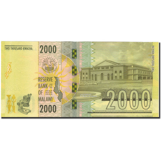 billete de banco, 
  
  malaui, 
  
  Kwacha 2000